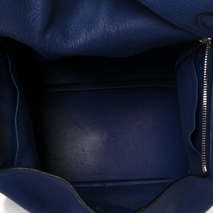 Hermes Taurillon Clemence Lindy 30 Bleu Brighton 4 of 7