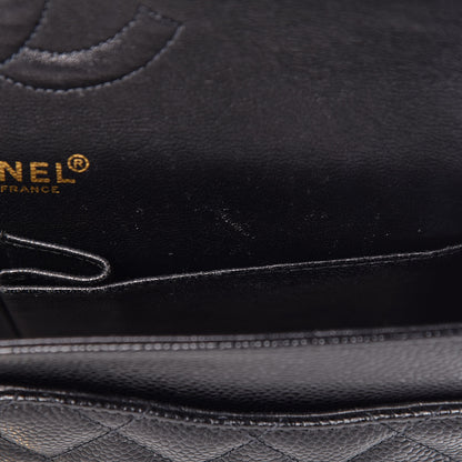 Chanel Caviar Quilted Medium Double Flap Black 12 of 16