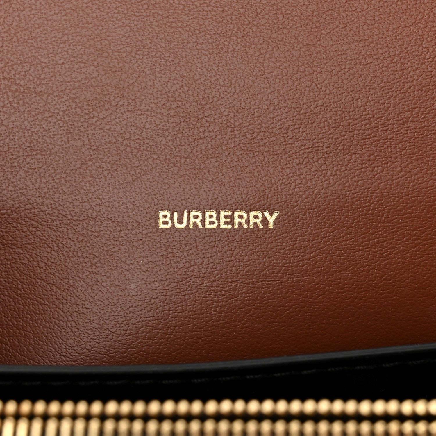 Burberry E-Canvas Monogram Stripe Hackberry Crossbody Bag Bridle Brown 6 of 10
