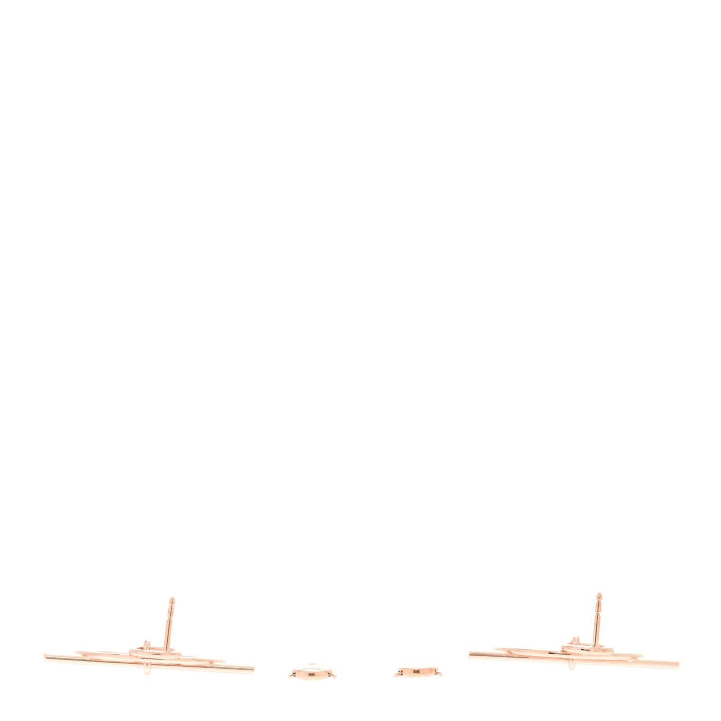 18K Rose Gold PM Loop Earrings