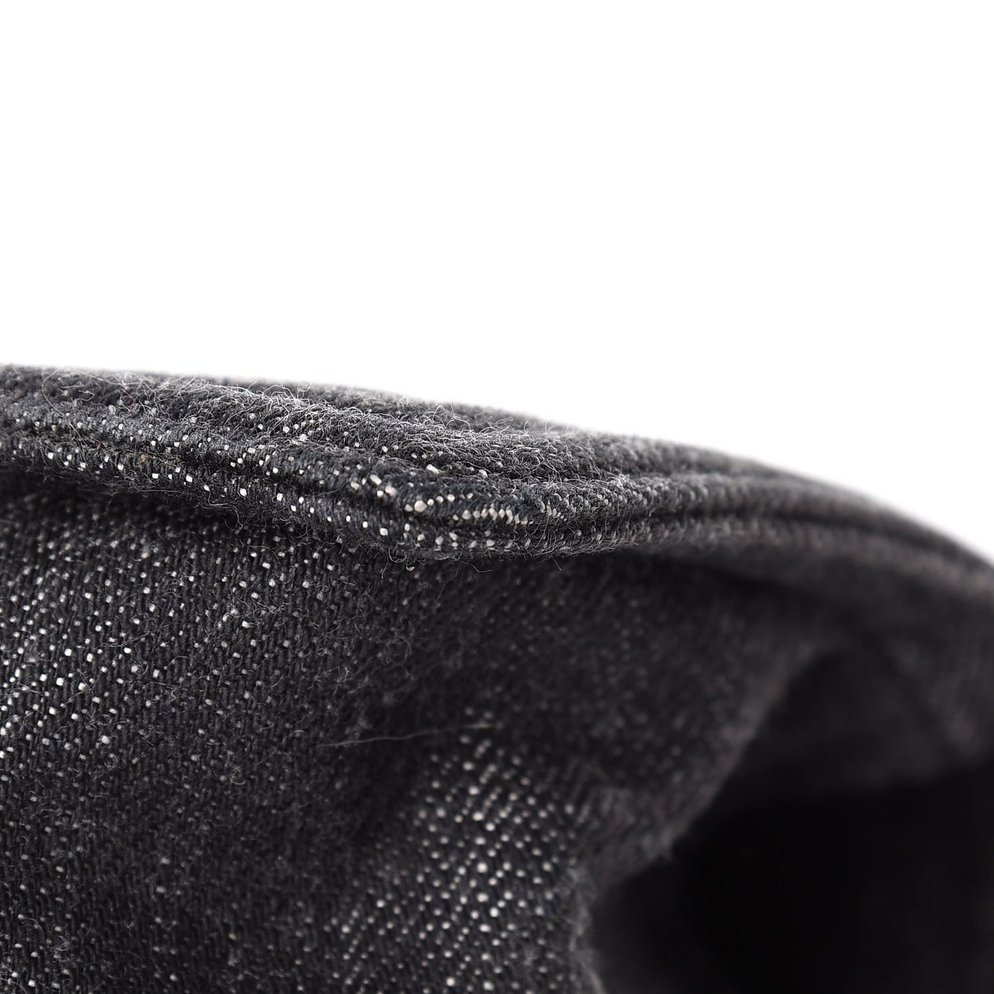 Denim Quilted Small Boy Flap Black