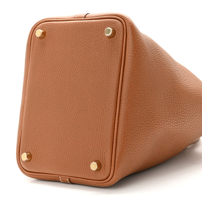 Hermes Taurillon Clemence Picotin Lock 18 PM Gold 10 of 11