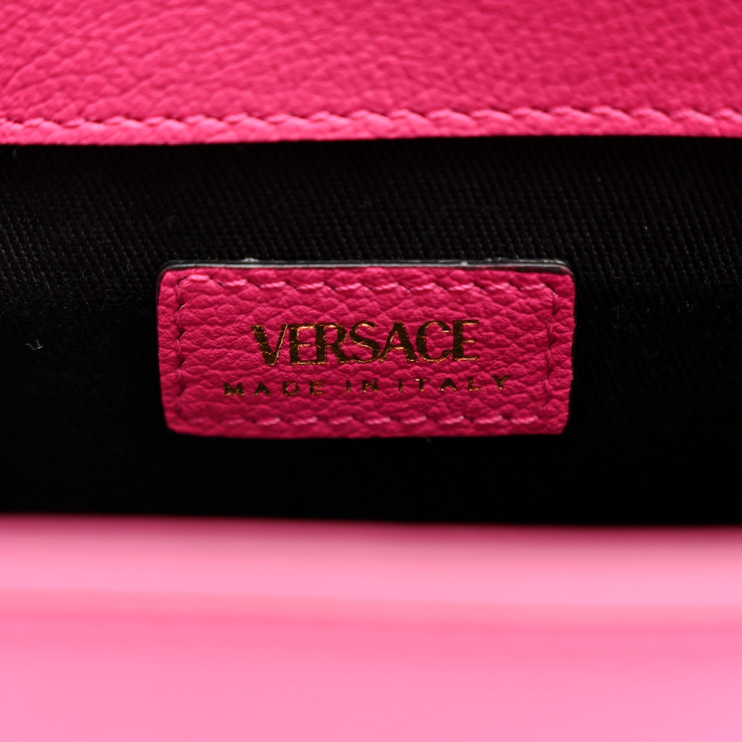 Versace Grained Calfskin La Medusa Small Shoulder Bag Pink 6 of 10