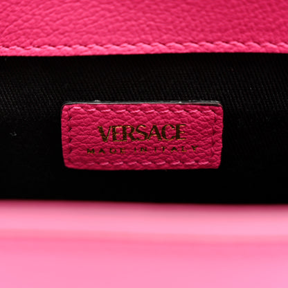 Versace Grained Calfskin La Medusa Small Shoulder Bag Pink 6 of 10