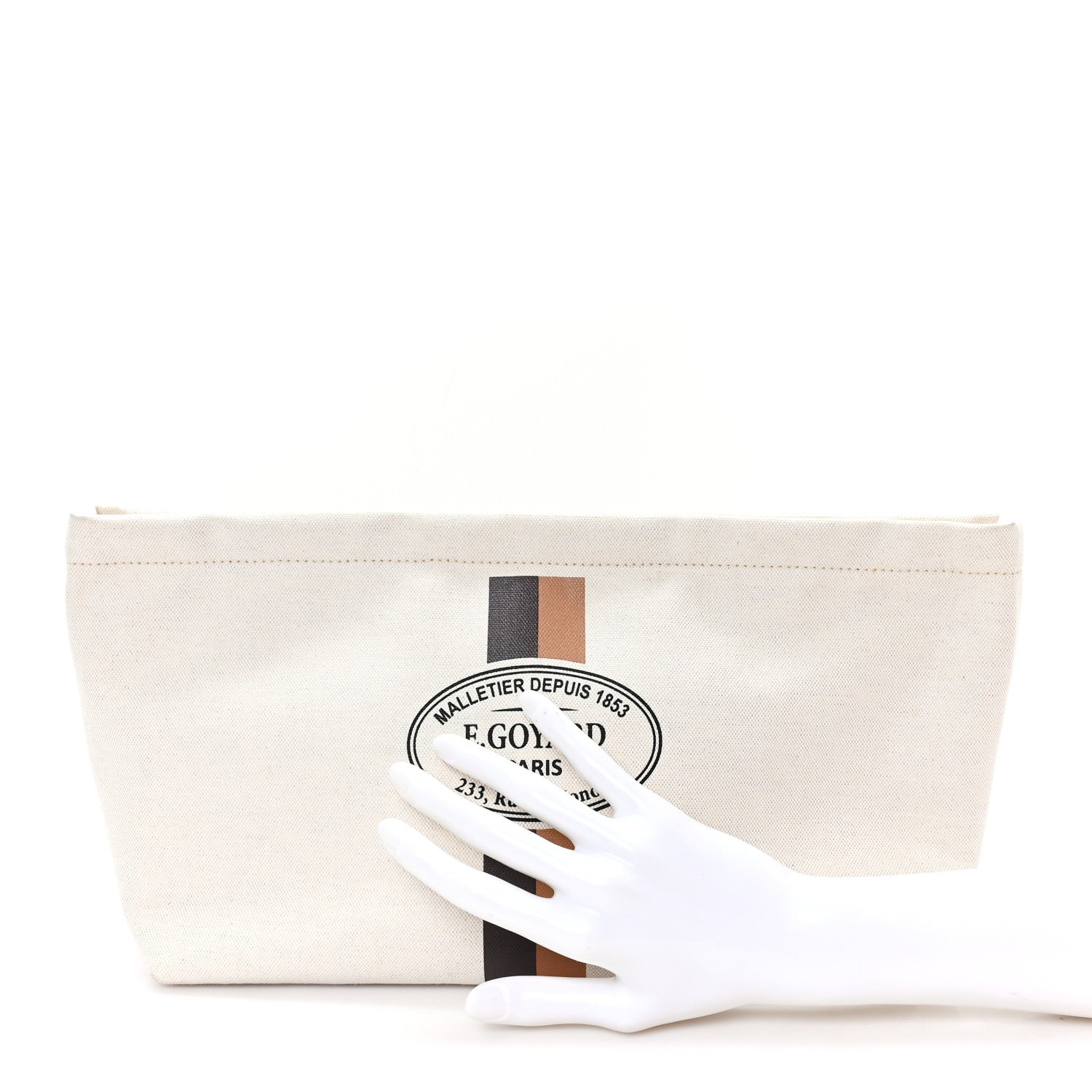 Goyard Canvas Necessaire Organizer Pouch Off White 2 of 7