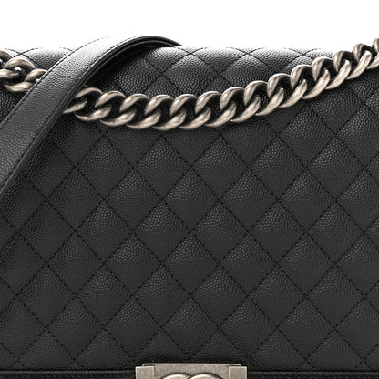 Chanel Caviar Quilted New Medium Boy Flap Black 8 of 12