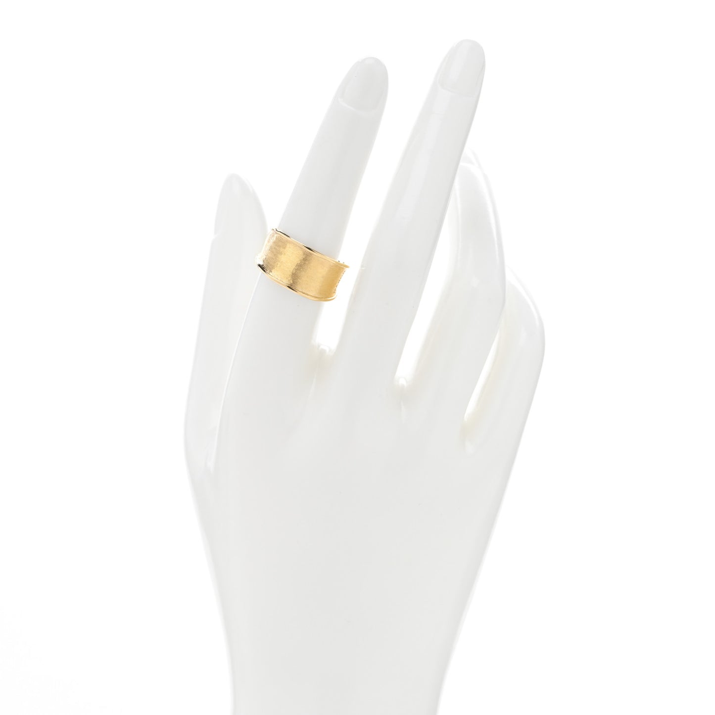 18K Yellow Gold Lunaria Band Ring 54 7