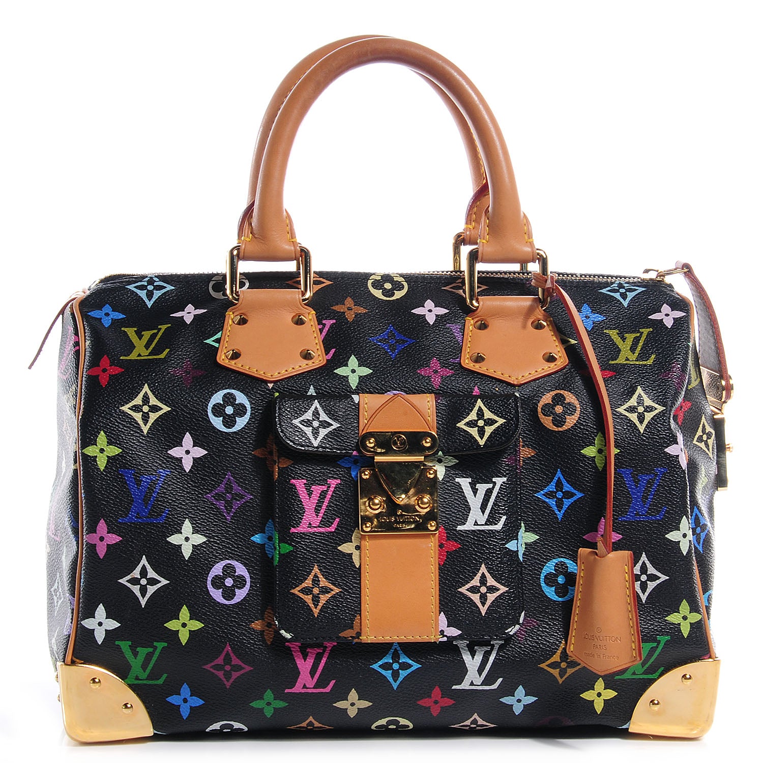 Louis Vuitton Monogram Multicolor Speedy 30 Black 1 of 7
