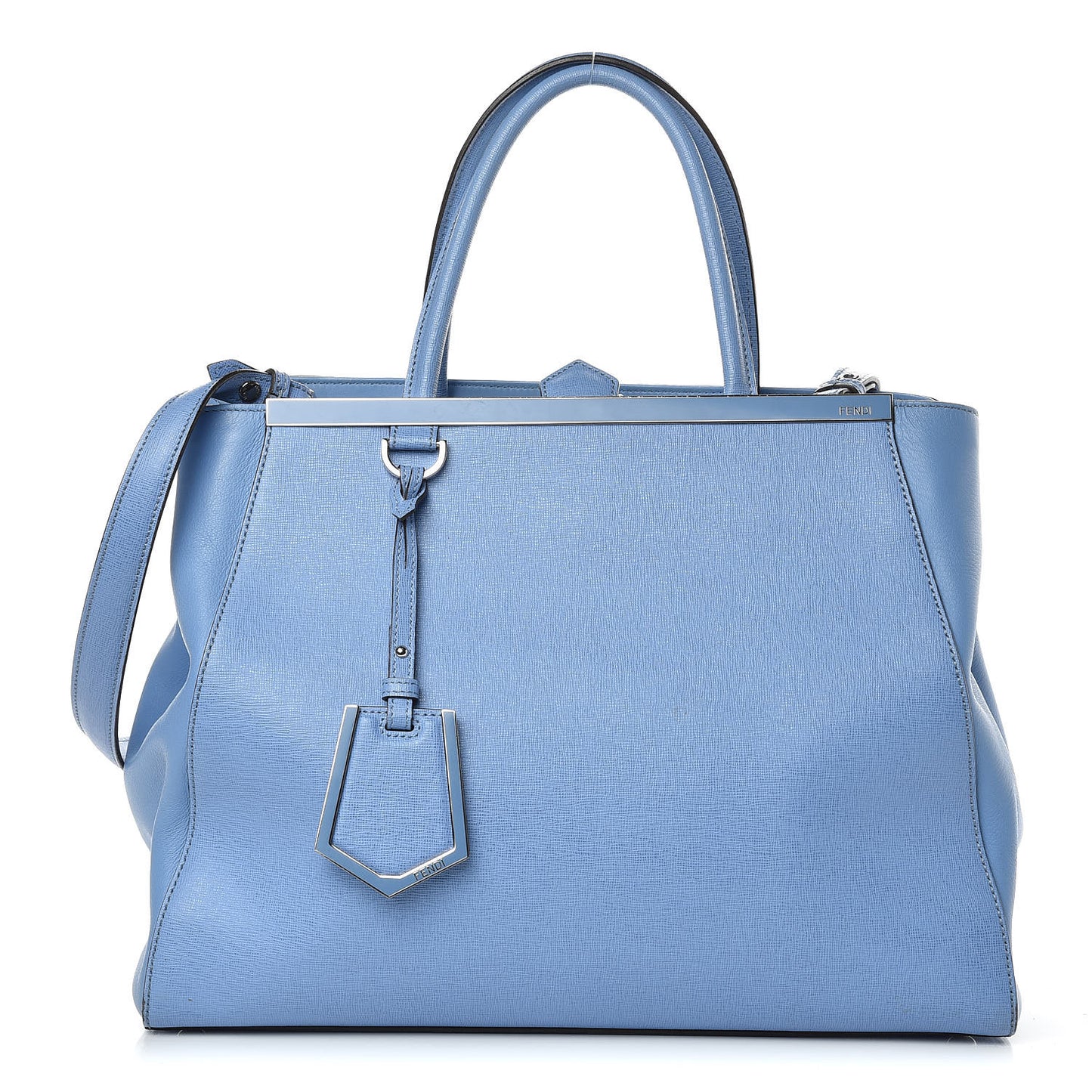 Vitello Elite Flamingo Regular 2Jours Tote Azzurro Nebula