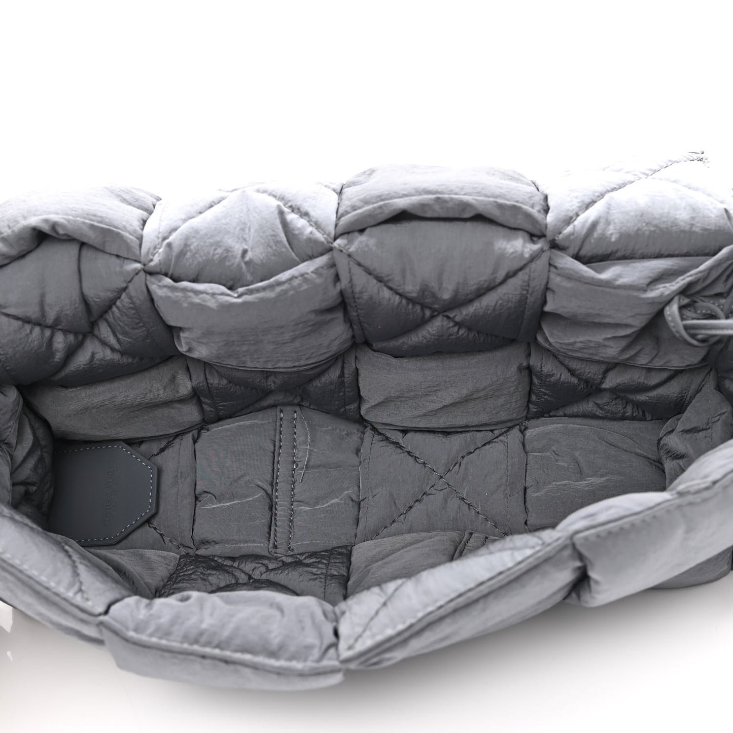 Nylon Intrecciato Padded Tech Cassette Bag Thunder