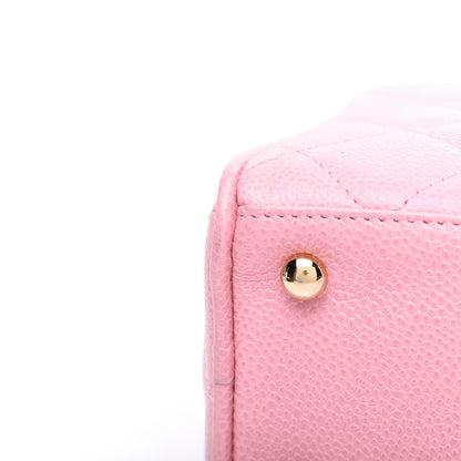 Chanel Caviar Quilted Small Bowler Pink 13 of 22