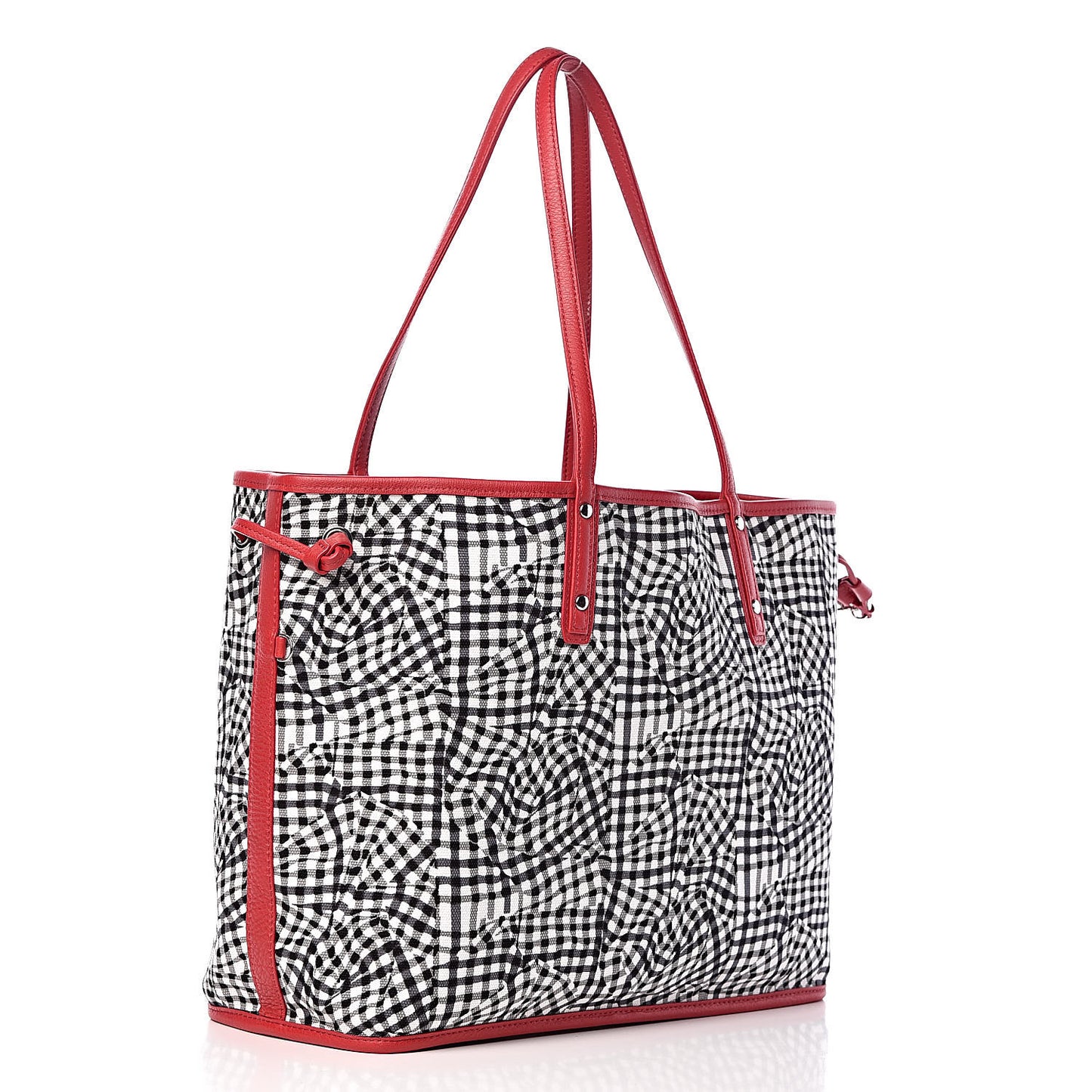 Visetos Medium Liz Reversible Shopper Tote Ruby Red