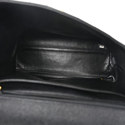 Chanel Caviar Quilted Jumbo Kelly Flap Black 5 of 12
