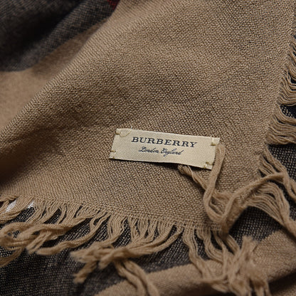 Burberry Merino Wool House Check Scarf Brown 4 of 4