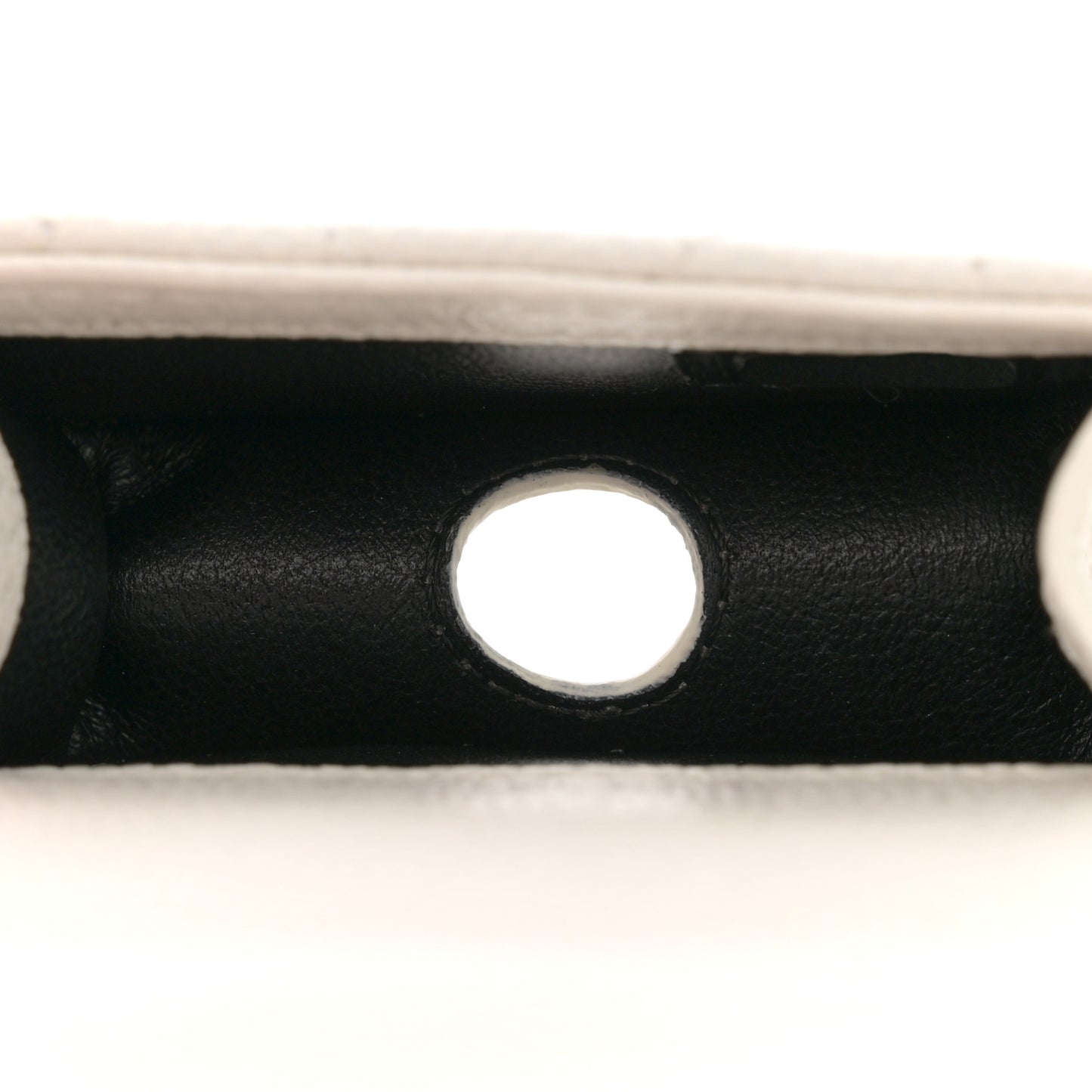 Caviar Quilted Airpods Pro Holder Belt White