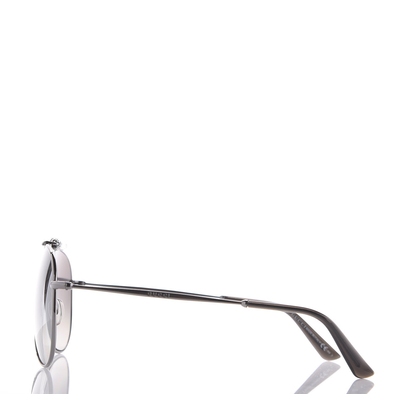 Gucci Bamboo Aviator GG 2235/S Sunglasses Gray Gunmetal 2 of 7
