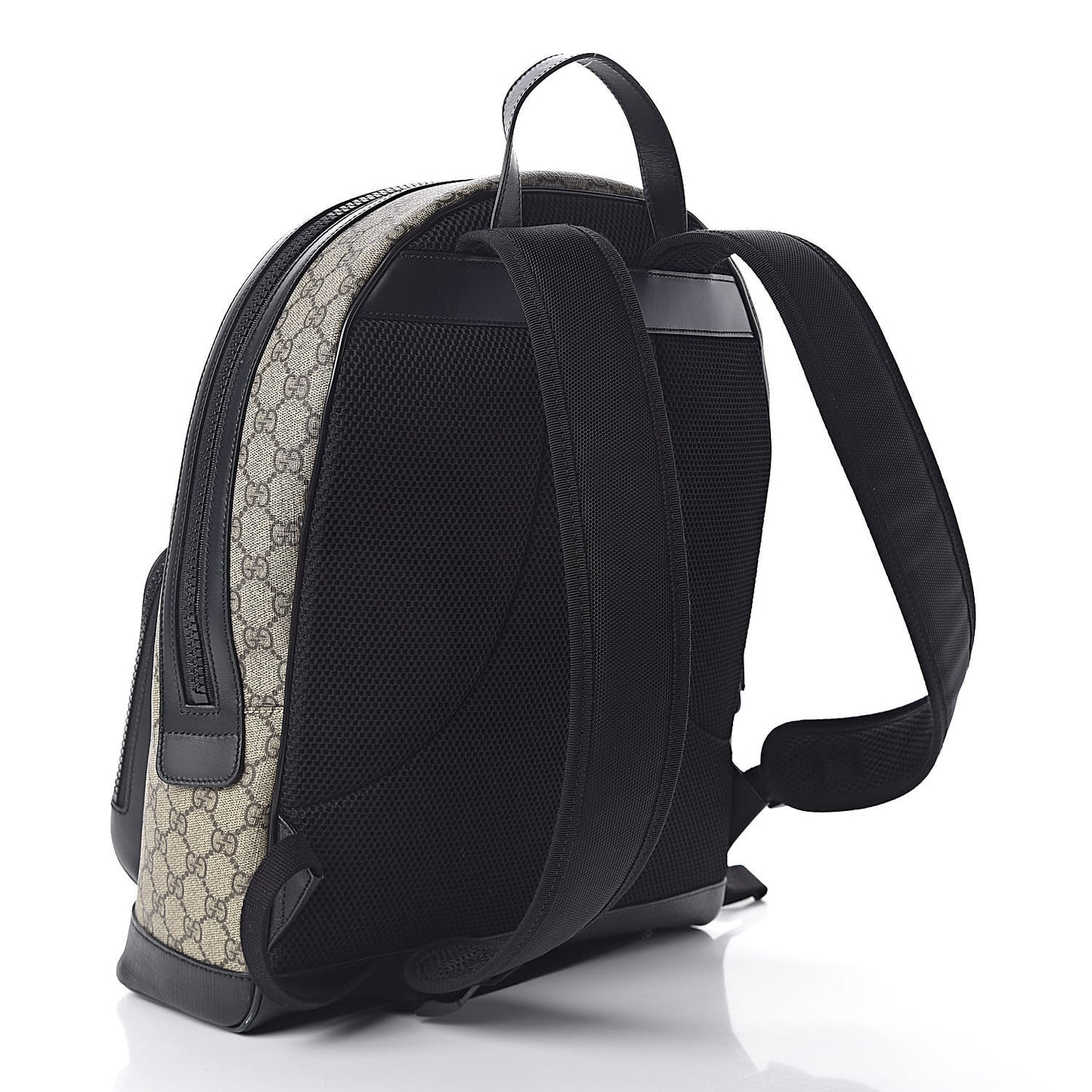 GG Supreme Monogram Medium Backpack Black