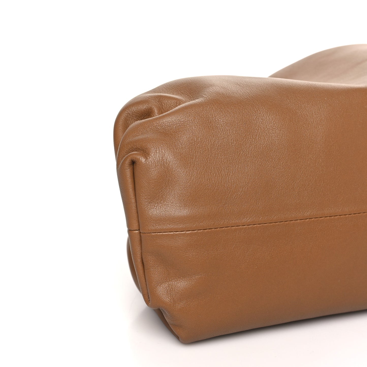 Smooth Butter Calf The Pouch Oversized Clutch Cammello