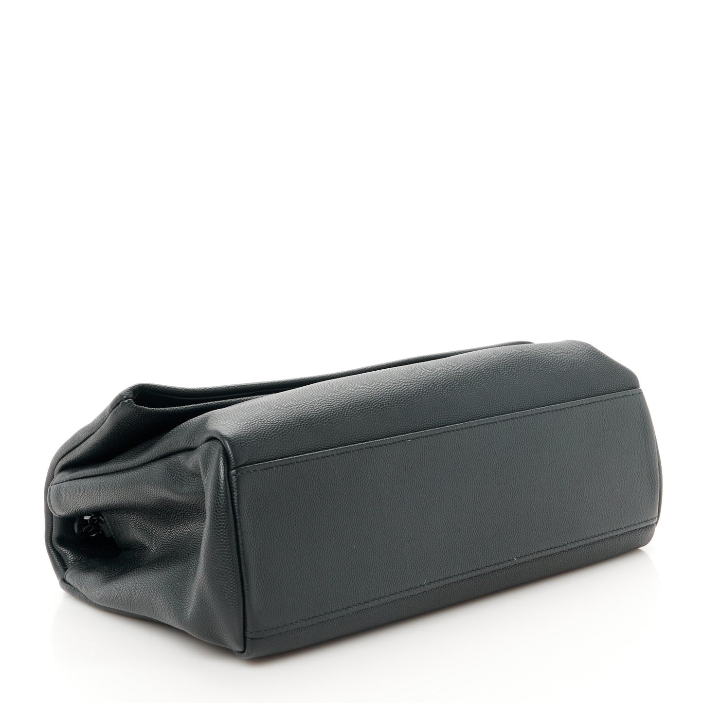 Grain De Poudre Medium West Hollywood Monogram Fold-Over Black