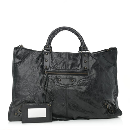 Balenciaga Chevre Classic Hardware Weekender Black 1 of 12