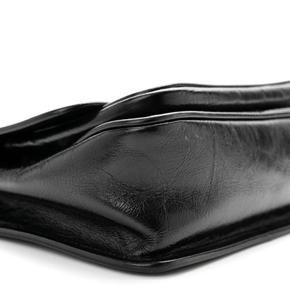 Saint Laurent Crinkled Calfskin Matelasse Monogram Baby Niki Chain Satchel Black 9 of 11