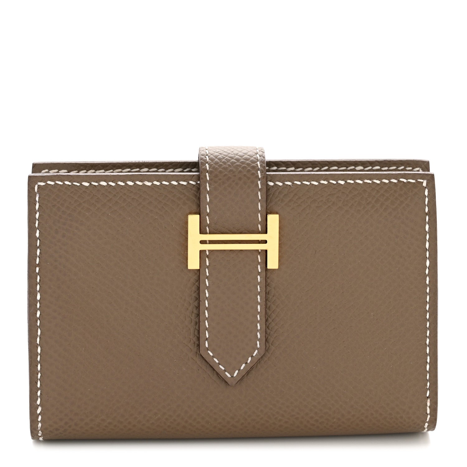 Hermes Epsom Mini Bearn Wallet Etoupe 1 of 11