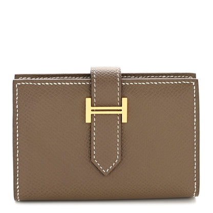 Hermes Epsom Mini Bearn Wallet Etoupe 1 of 11