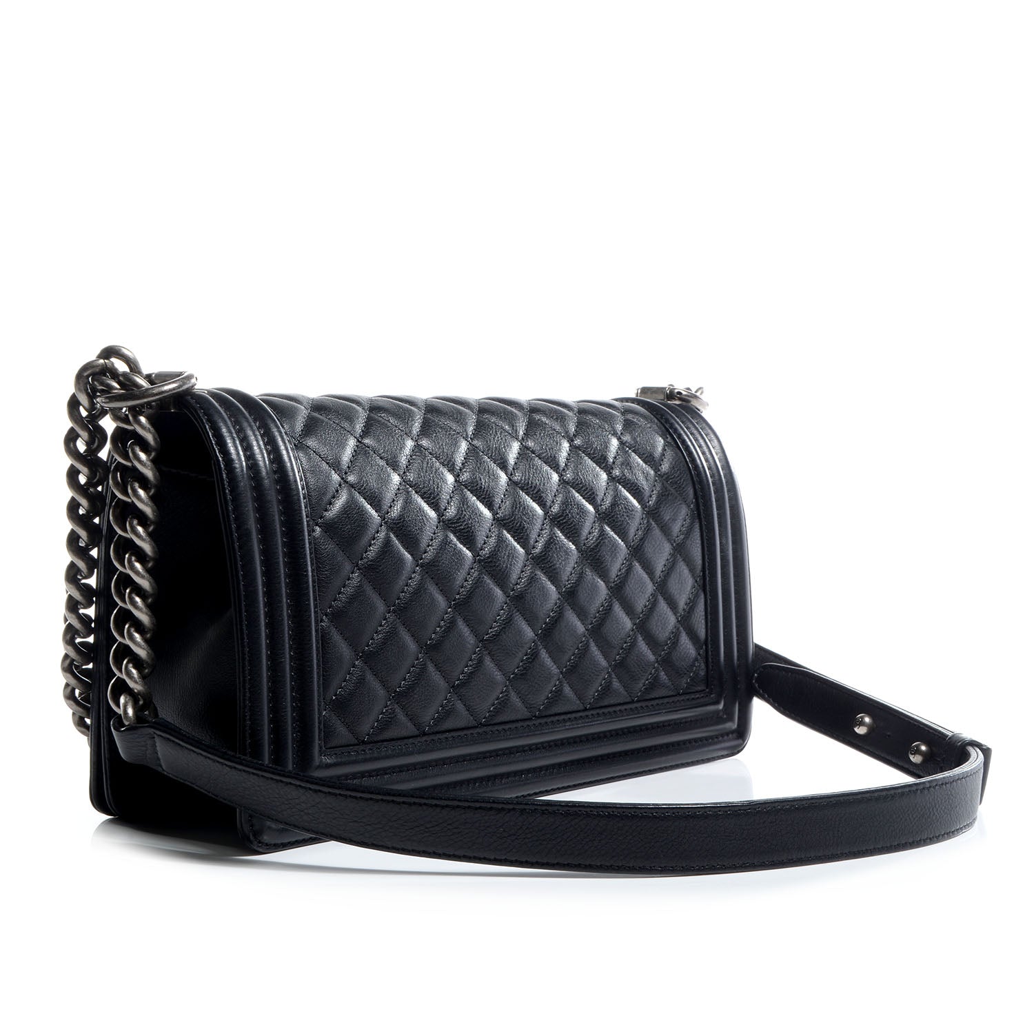 Chanel Calfskin Medium Boy Flap Black 3 of 8