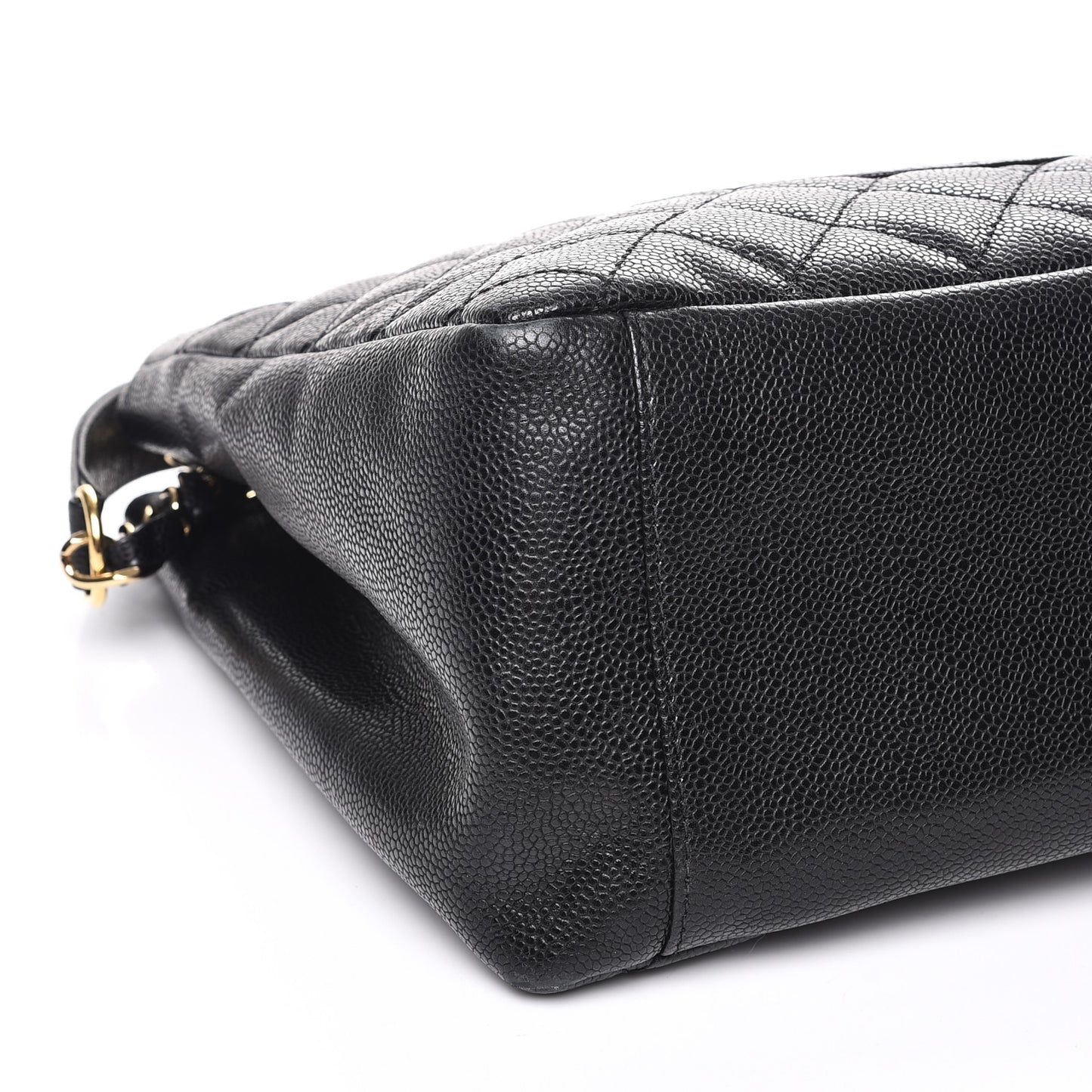 Caviar Quilted Grand Shopping Tote GST Black