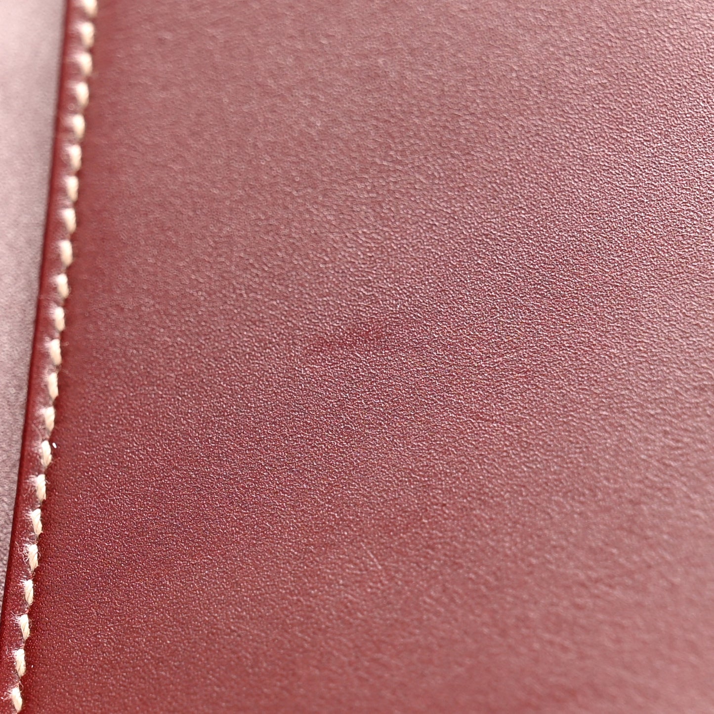 Guccissima Margaux Calfskin Metal Bar Continental Flap Wallet Dark Red