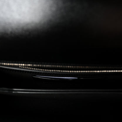 Alexander McQueen Calfskin Studded Jeweled Knuckle Satchel Black 5 of 9