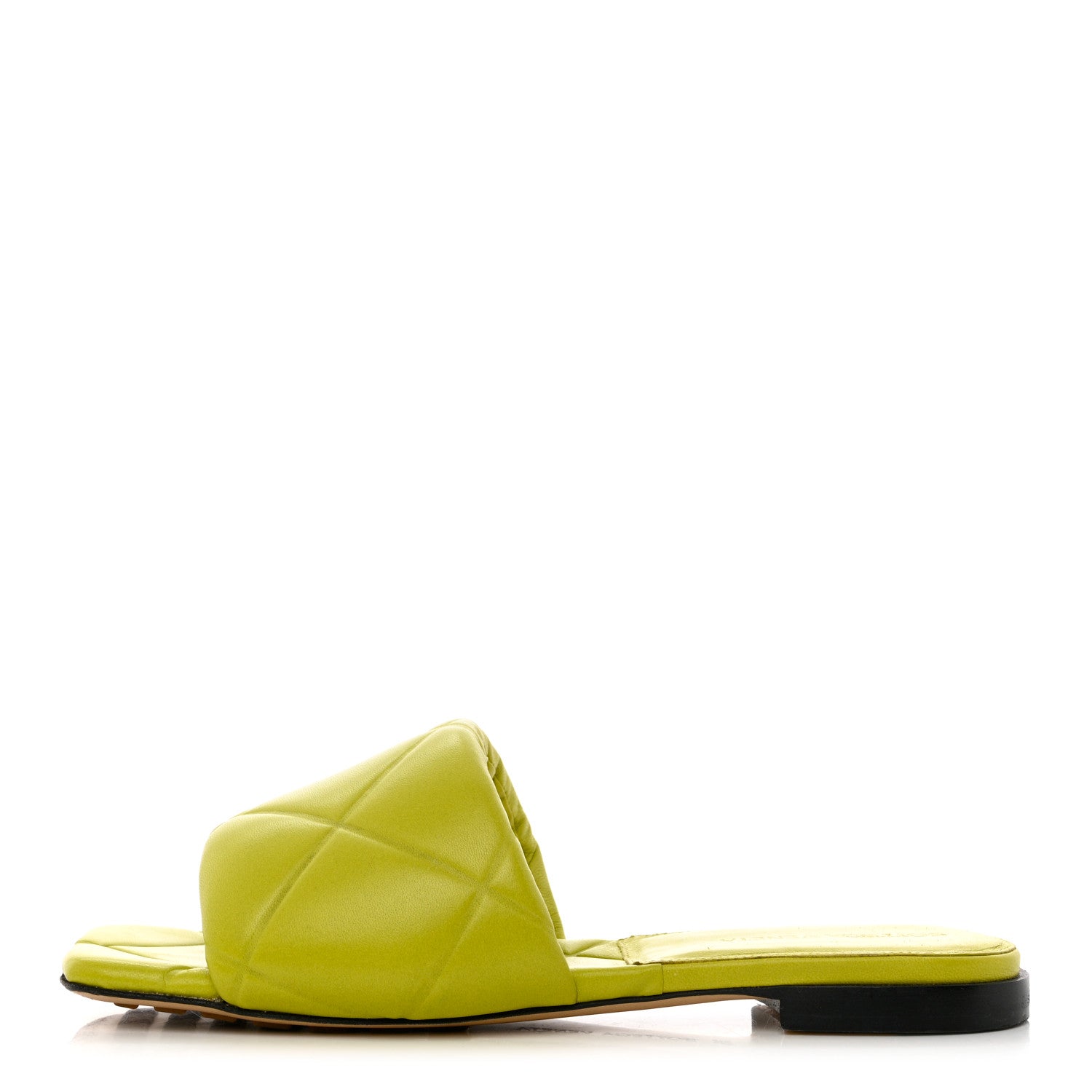 Bottega Veneta Nappa Quilted Rubber Lido Flat Sandals 36 Kiwi 1 of 8