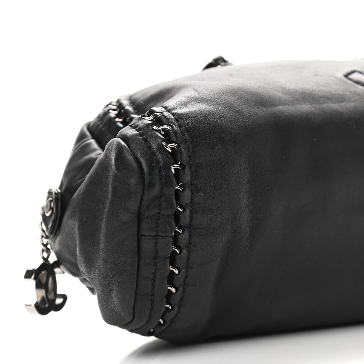 Smooth Calfskin Luxe Ligne Petit Bowler Black