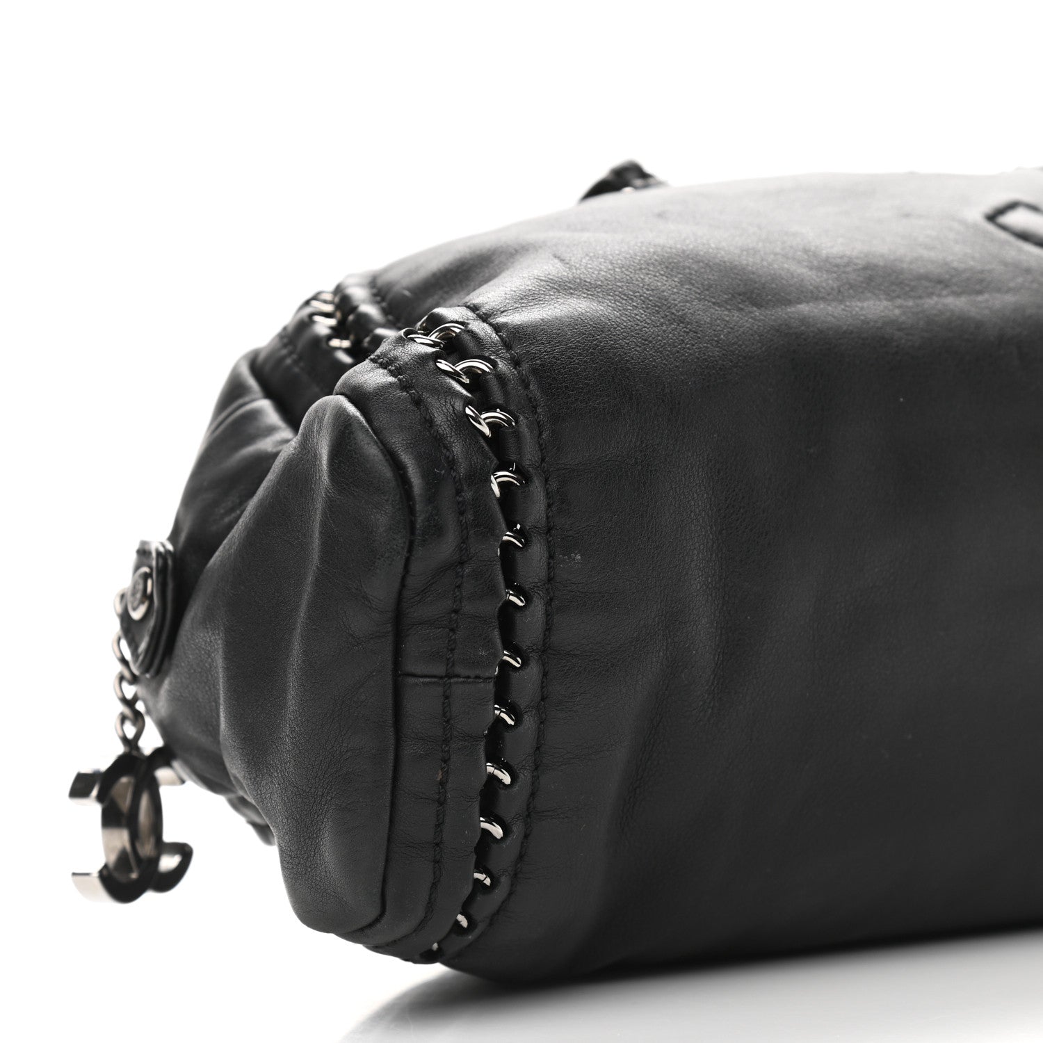 Chanel Smooth Calfskin Luxe Ligne Petit Bowler Black 7 of 10