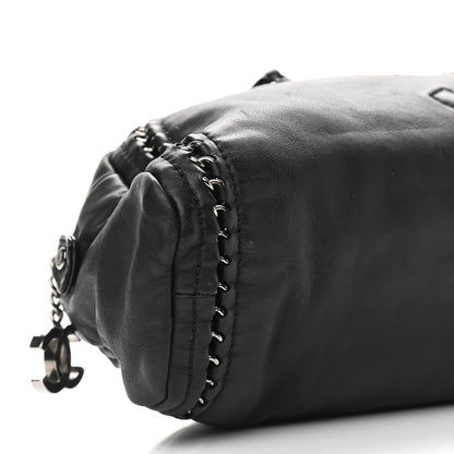 Chanel Smooth Calfskin Luxe Ligne Petit Bowler Black 7 of 10