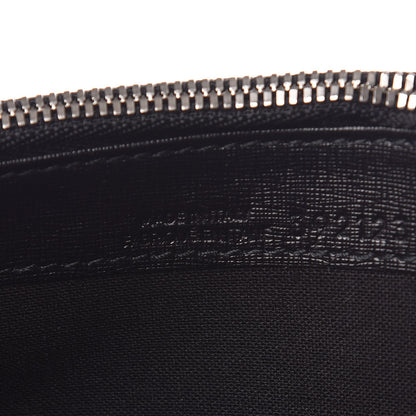 Balenciaga Saffiano Square Check Wallet Black White 7 of 8