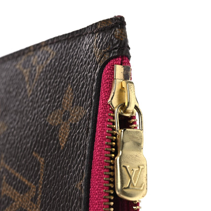 Louis Vuitton Monogram Neverfull MM GM Pochette Fuchsia 8 of 9