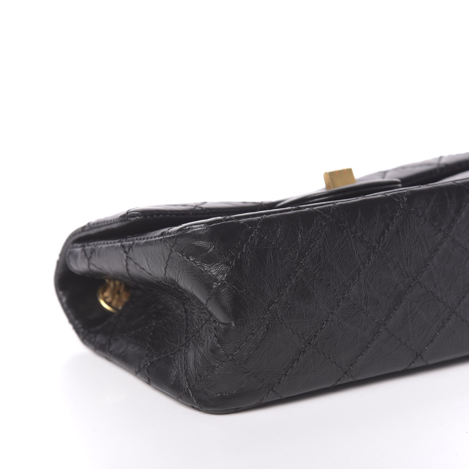 Chanel Aged Calfskin Quilted 2.55 Reissue Mini Flap Black 8 of 11