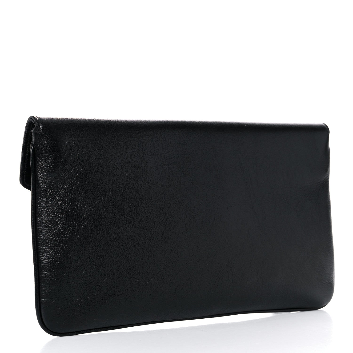 Gucci Calfskin Crystal GG Broadway Envelope Clutch Black 3 of 9