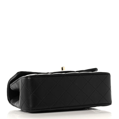 Chanel Lambskin Quilted Mini Lion Charm Top Handle Rectangular Flap Black 4 of 11
