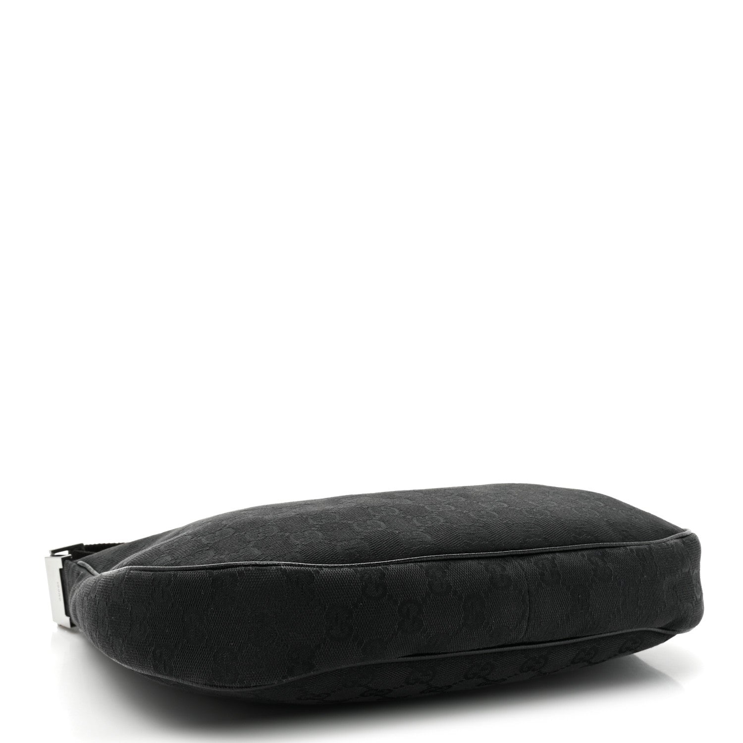 Gucci Monogram Medium Half Moon Hobo Black 4 of 13