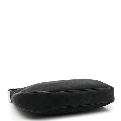 Gucci Monogram Medium Half Moon Hobo Black 4 of 13
