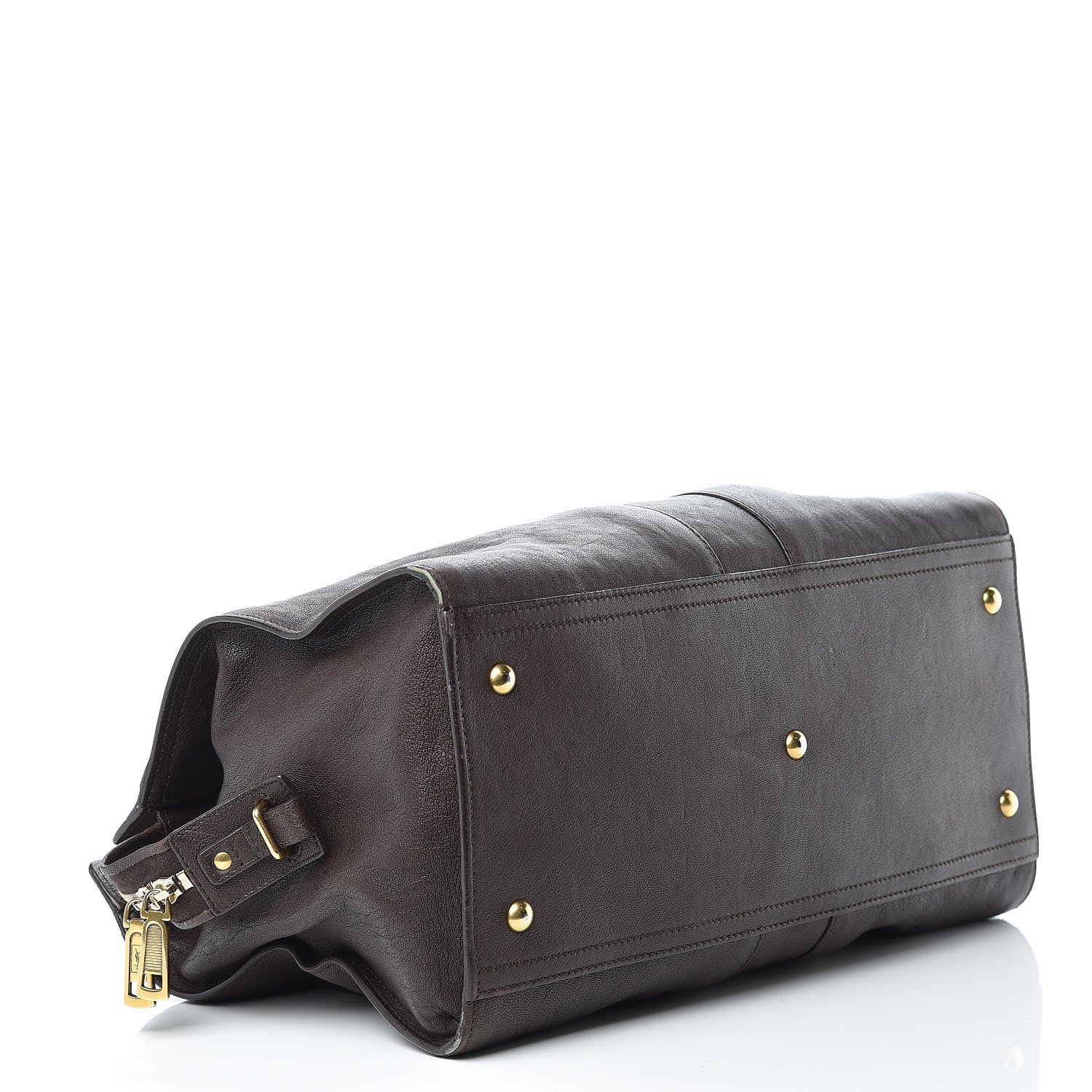 Saint Laurent Sheepskin Medium Cabas ChYc Dark Brown 4 of 23