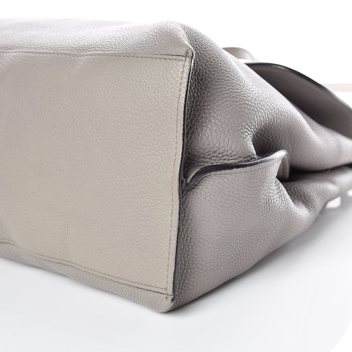 Cellarius Calfskin Large Bamboo Daily Top Handle Bag Storm Grey