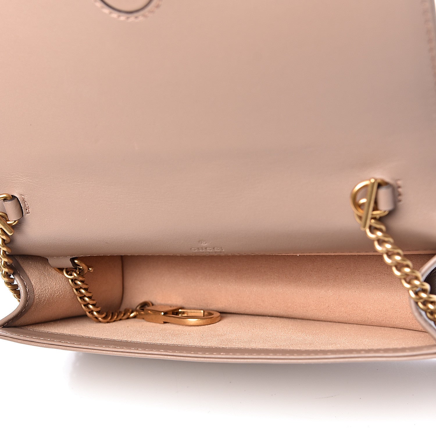Gucci Calfskin Matelasse GG Marmont Mini Bag Porcelain Rose 5 of 11