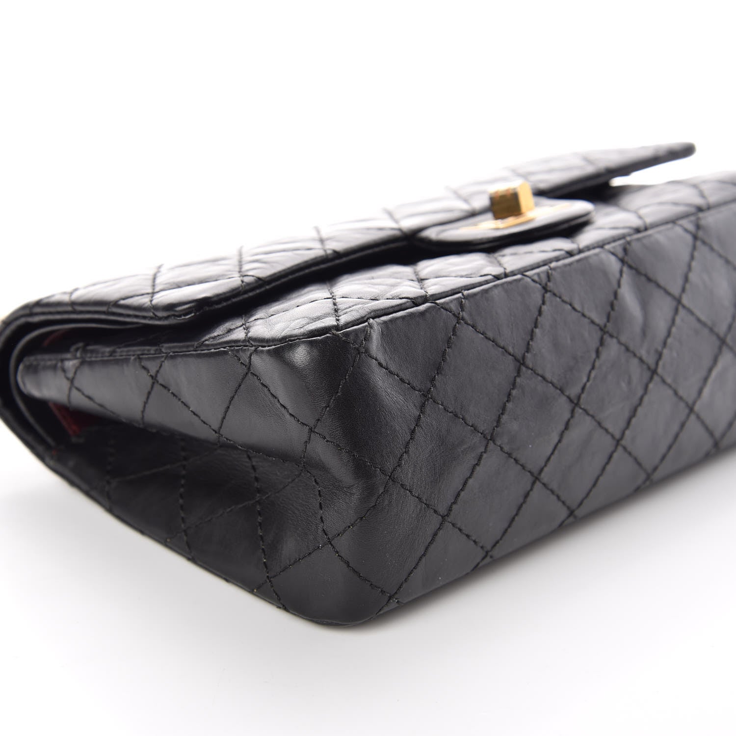 Chanel Aged Calfskin Quilted 2.55 Reissue 225 Flap Black 5 of 10