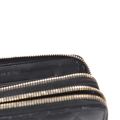 Chanel Caviar Quilted Large Gusset Double Zip Around Wallet Black 17 of 18