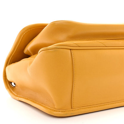 Saint Laurent Lambskin Matelasse Monogram Medium Niki Chain Satchel Yellow 9 of 10