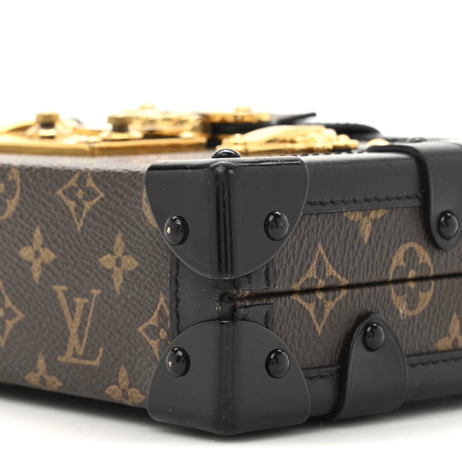 Louis Vuitton Monogram Petite Malle Black 9 of 13