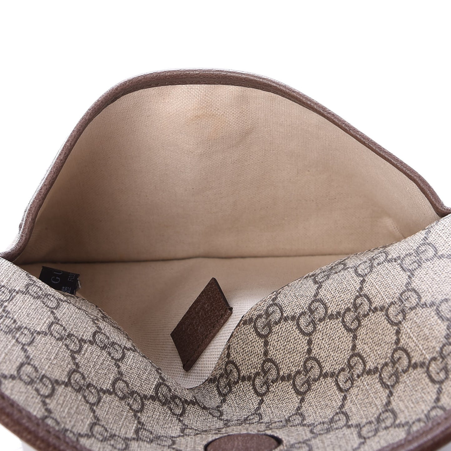 GG Supreme Monogram Neo Vintage Web Belt Bag Brown